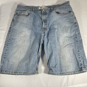 Levi’s 569 Loose Straight Shorts Denim Blue Chino Sz 38